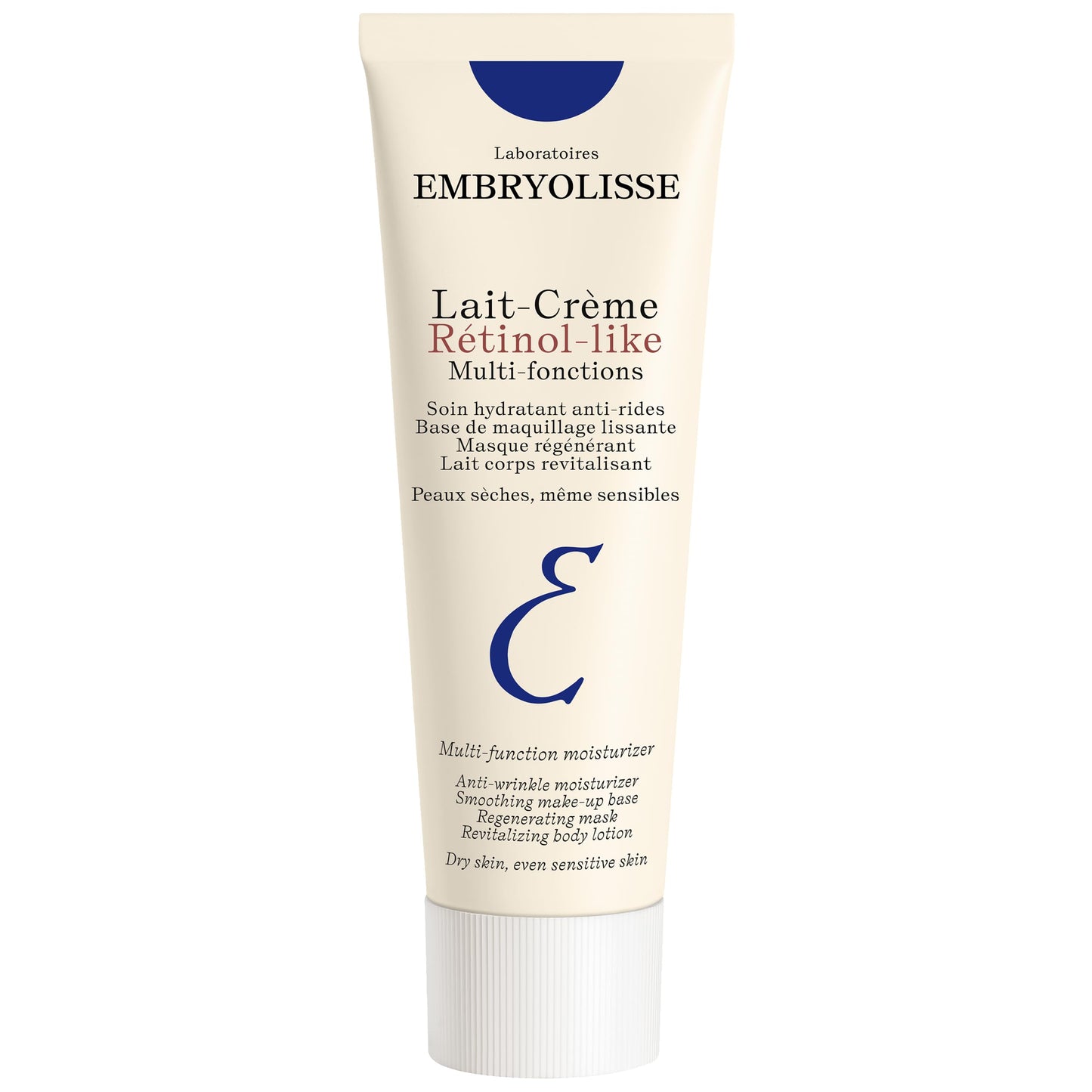Embryolisse Lait-Crème Retinol Alternative Anti-Aging Face Moisturizer & Makeup Primer for Normal to Sensitive Skin. Reduces Fine Lines Wrinkles & Puffiness 2.54 Fl Oz