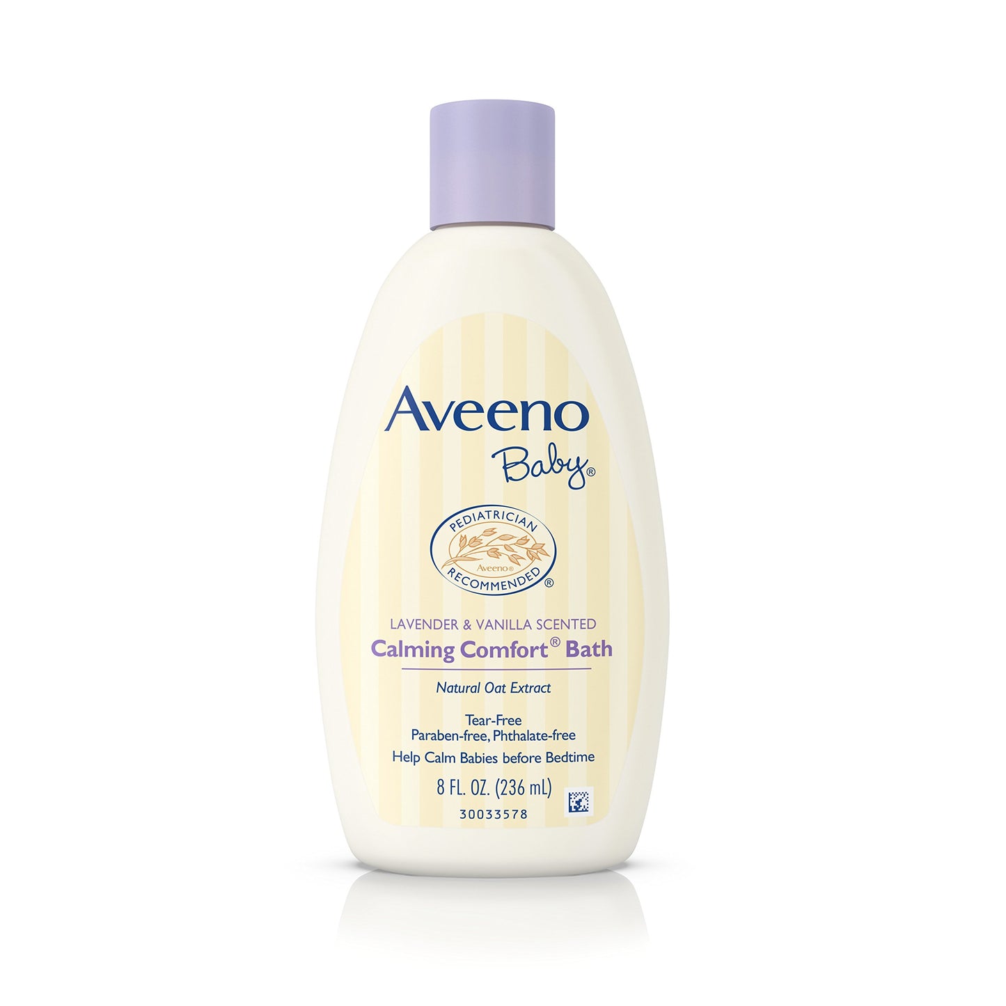 Aveeno Baby Calming Comfort Bath Wash Tear Free Lavender & Vanilla 8 Fl. Oz. (Pack of 6)