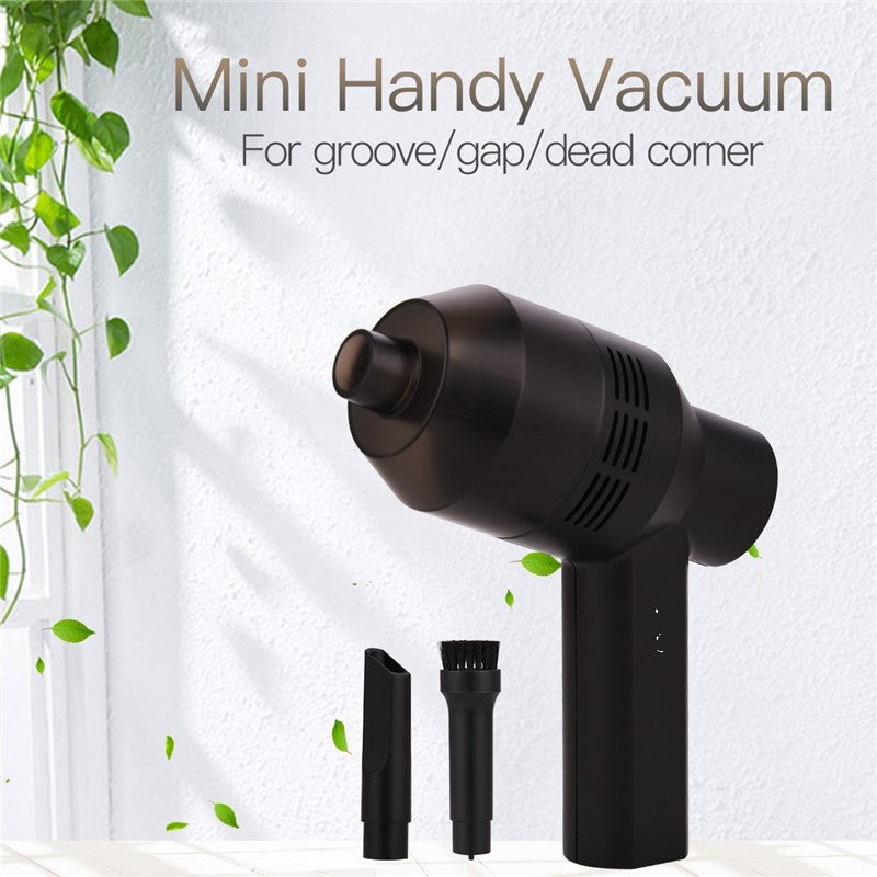 Mini Portable Car Handheld Vacuum Cleaner Cordless USB Rechargeable