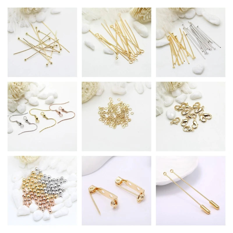 16 Sizes Of DIY Connecting Rings For Jewelry Making Supplies,14k Real Gold Plated Brass Metal Material Open Jump Ring Wholesale