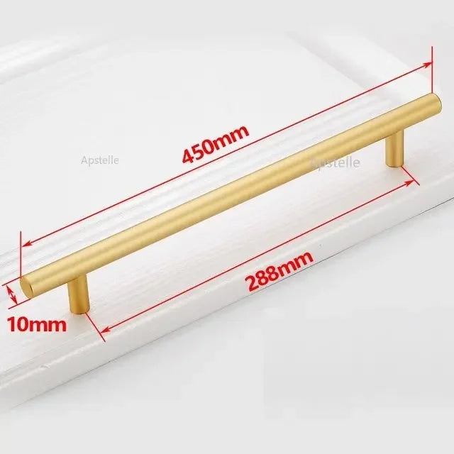 Apstelle Black Golden Cupboard Handle Brushed Stainless Steel Kitchen Cabinet Door Knob Furniture Drawer Pulls Bar Handle
