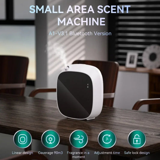 Smart Fragrance Oil Diffuser App Control Battery Operated Electric 100ML Aroma Diffuser Scent Air Freshener Home OfficeToilet