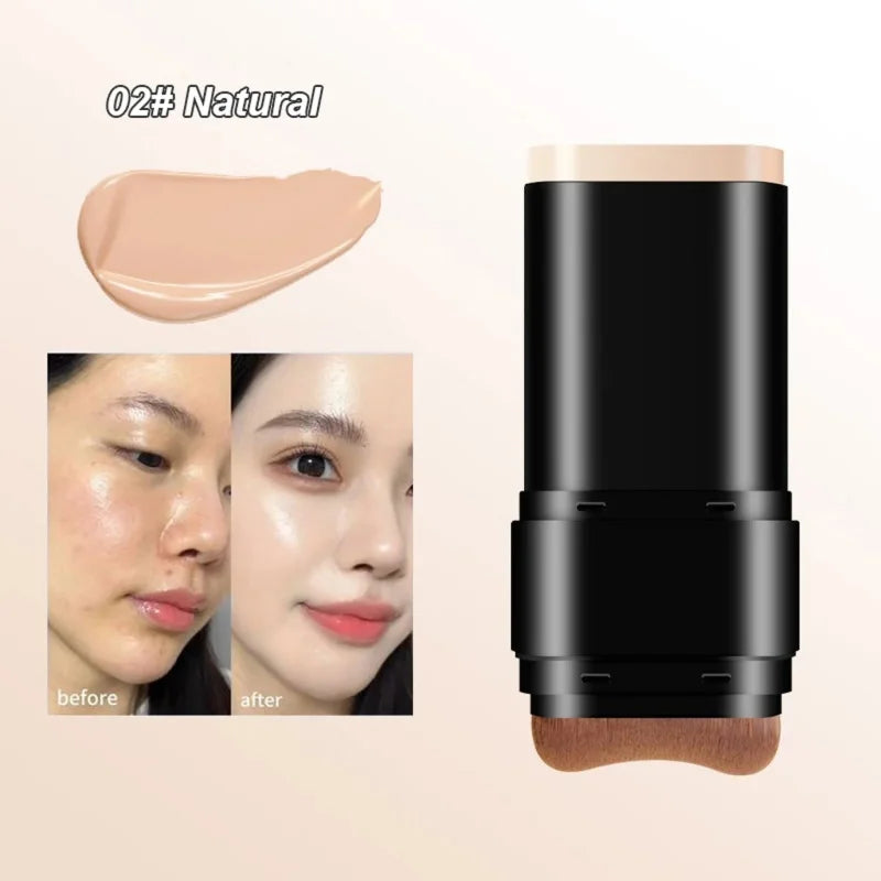 Matte Foundation Cream Stick Waterproof Long Lasting Oil-control Cover Acne Face Smooth Makeup Base Water Light Concealer Cream