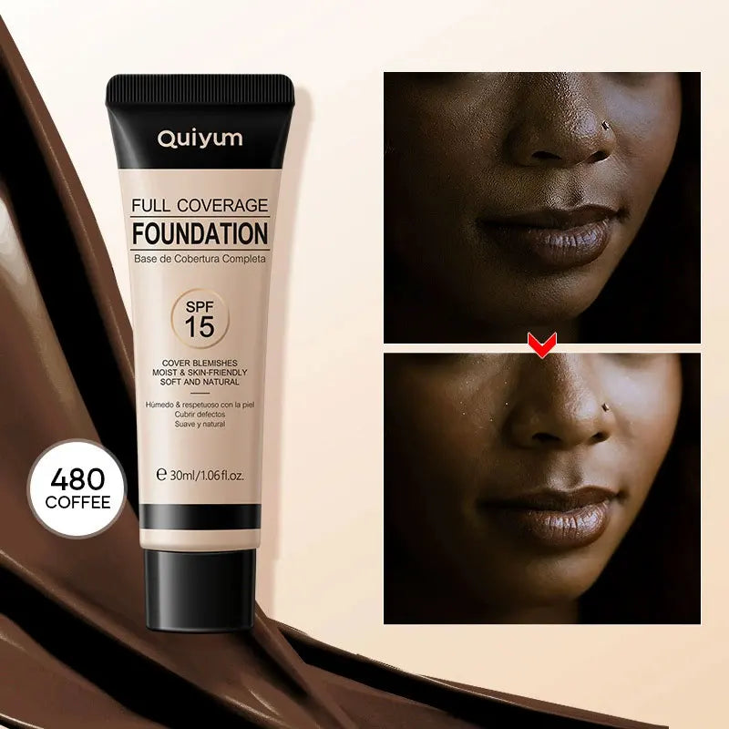 Fully Covered Liquid Foundation 30ml Covers Facial Defects and Moisturizing Naturally and Lasts