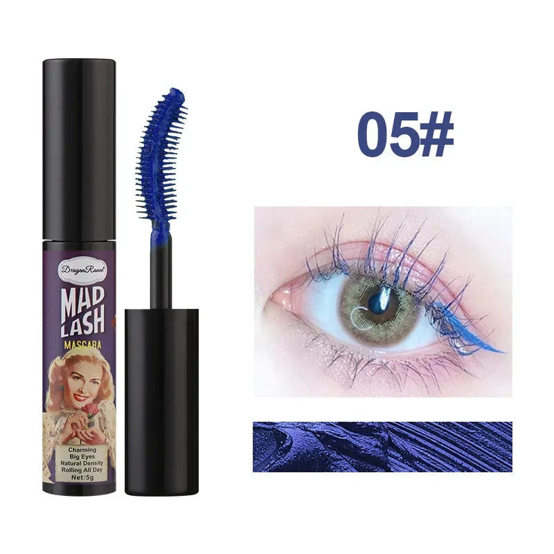 Colorful Mascara Eyelash Extension Blue Pink Green Waterproof Mascara Charming Long Lasting Curling Mascara Eye Christmas Makeup