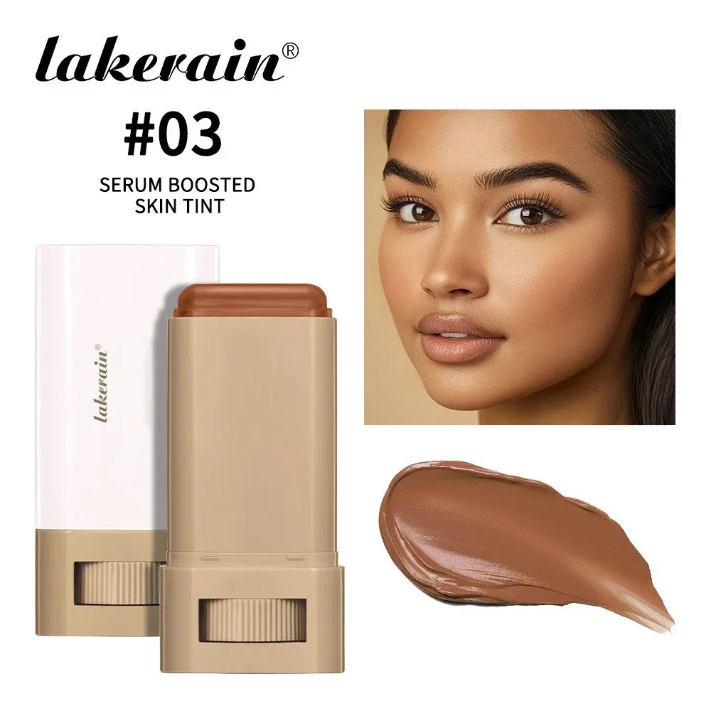 6Color Tinted Foundation Cream Stick Waterproof Lasting Oil-control Cover Acne Makeup Smooth Moisturize Concealer Serum Balm
