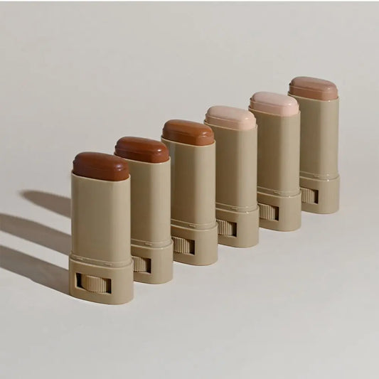 Smooth Plumper Skin Tint Foundation Stick Hight Coverage Boosted Skin Foundation Balm Moisturizing Serum Full Coverage