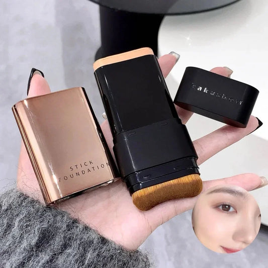 Matte Foundation Cream Stick Waterproof Long Lasting Oil-control Cover Acne Face Smooth Makeup Base Water Light Concealer Cream