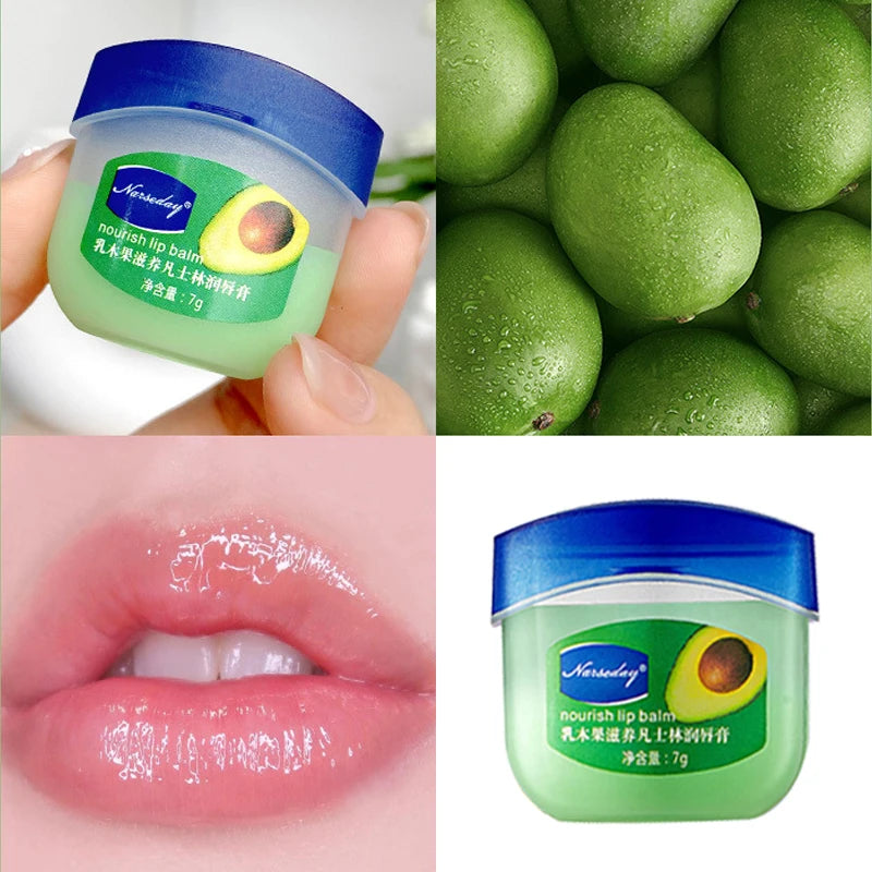 Lip Balm Fade Lip Line Lip Gloss Set Natural Plant Anti-Crack Lip Care Oil Jelly Lip Balm Repair Moisturizing Lipstick Cosmetics