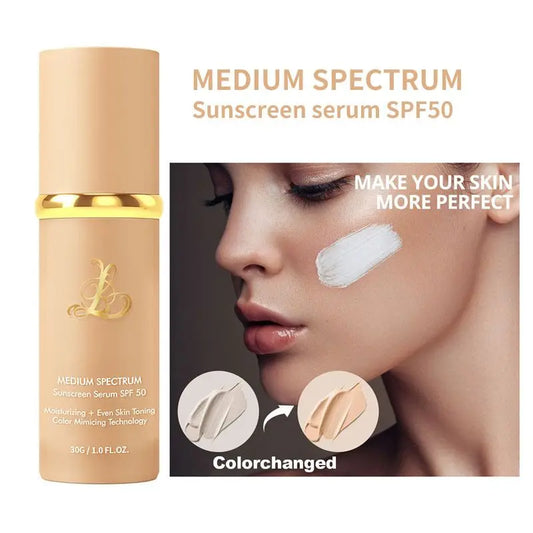 2025 Forever Bloom Inspired 4-In-1 Liquid Foundation Hydrating Medium Coverage with SPF50+, 30ml Korean Makeup