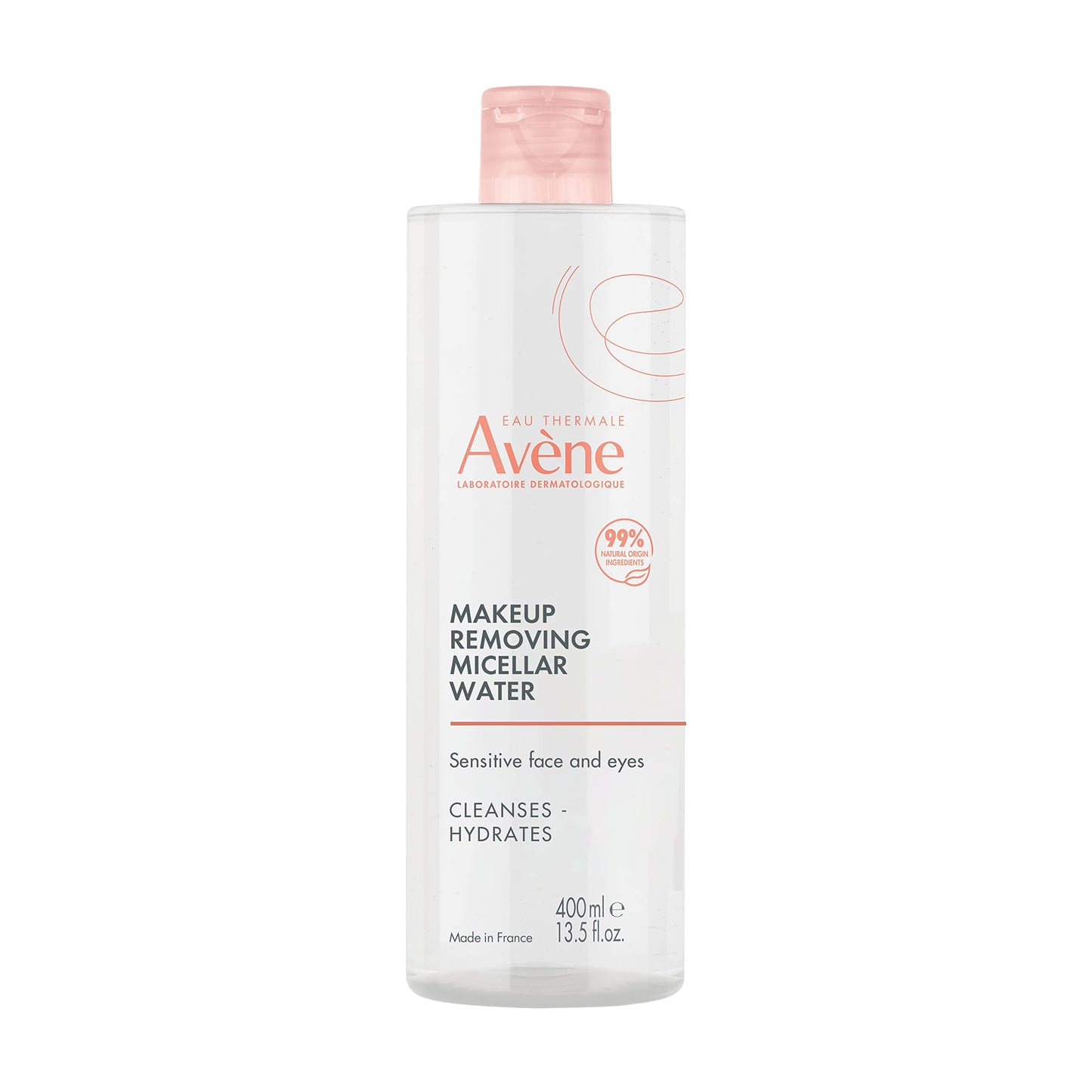 Avene Micellar Lotion Cleansing Water - Soap-Free 3-in-1 Cleanser Toner Make-up Remover - All Skin Types - Non-Comedogenic -16.8 Fl Oz