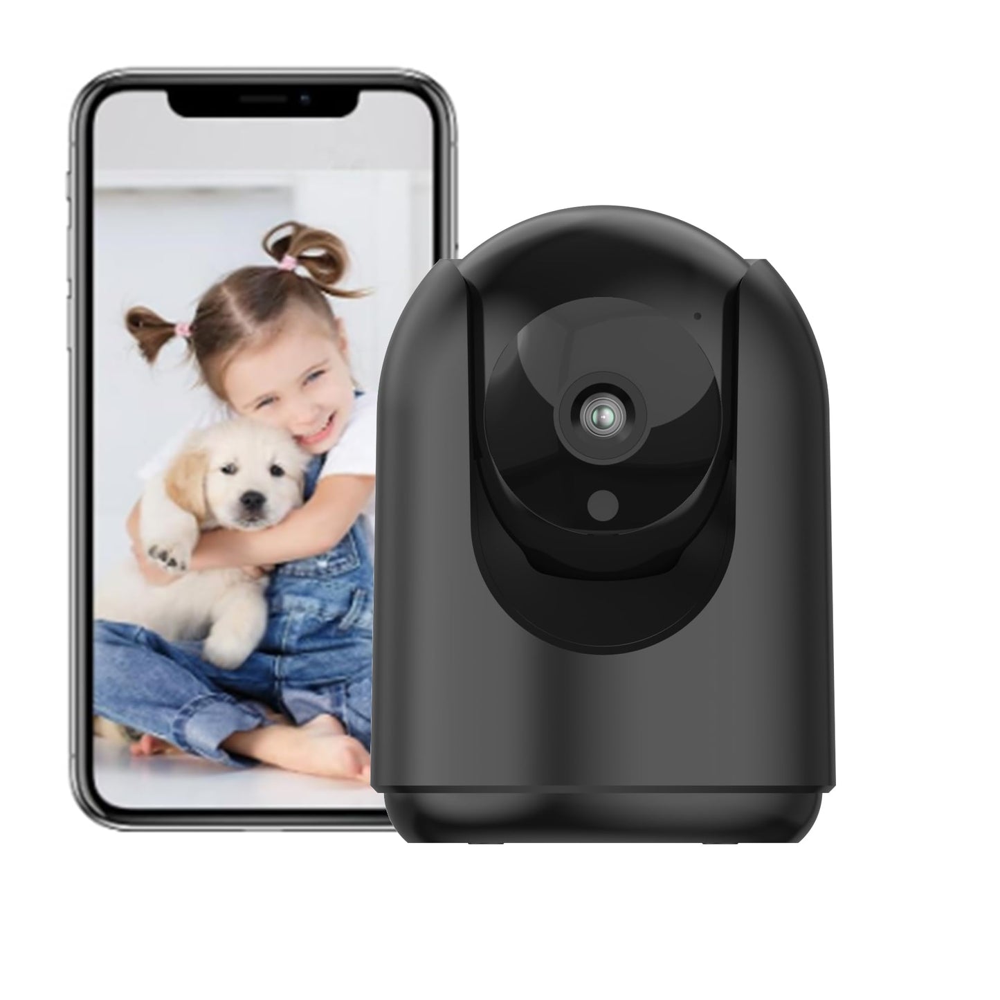 GLEEMALL Baby Monitor with Camera 1080P Baby Camera Monitor WiFi Smartphone App Control Night Vision