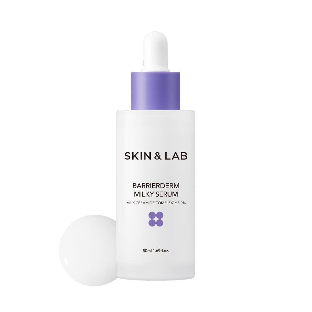 [SKIN&LAB] Barrierderm Milky Serum | Milk Ceramide Complex Squalane and Panthenol to repair Skin Barrier | Made in Korea | 1.69 Fl Oz