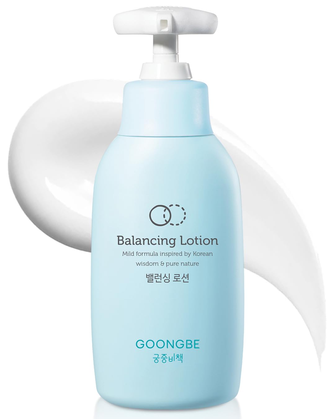 GOONGBE Kids Balancing Lotion - Korean Kids Body Moisturizer Lotion with Rice & Ceramide - Hydrating Refreshing & Instant Skin Relief - Non Sticky Hypoallergenic Formula 8.5 fl.oz.