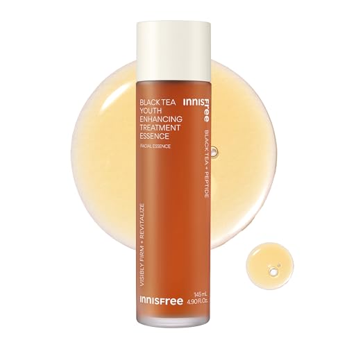 innisfree Black Tea Youth Enhancing Korean Treatment Essence with Niacinamide for a Firming and Glow