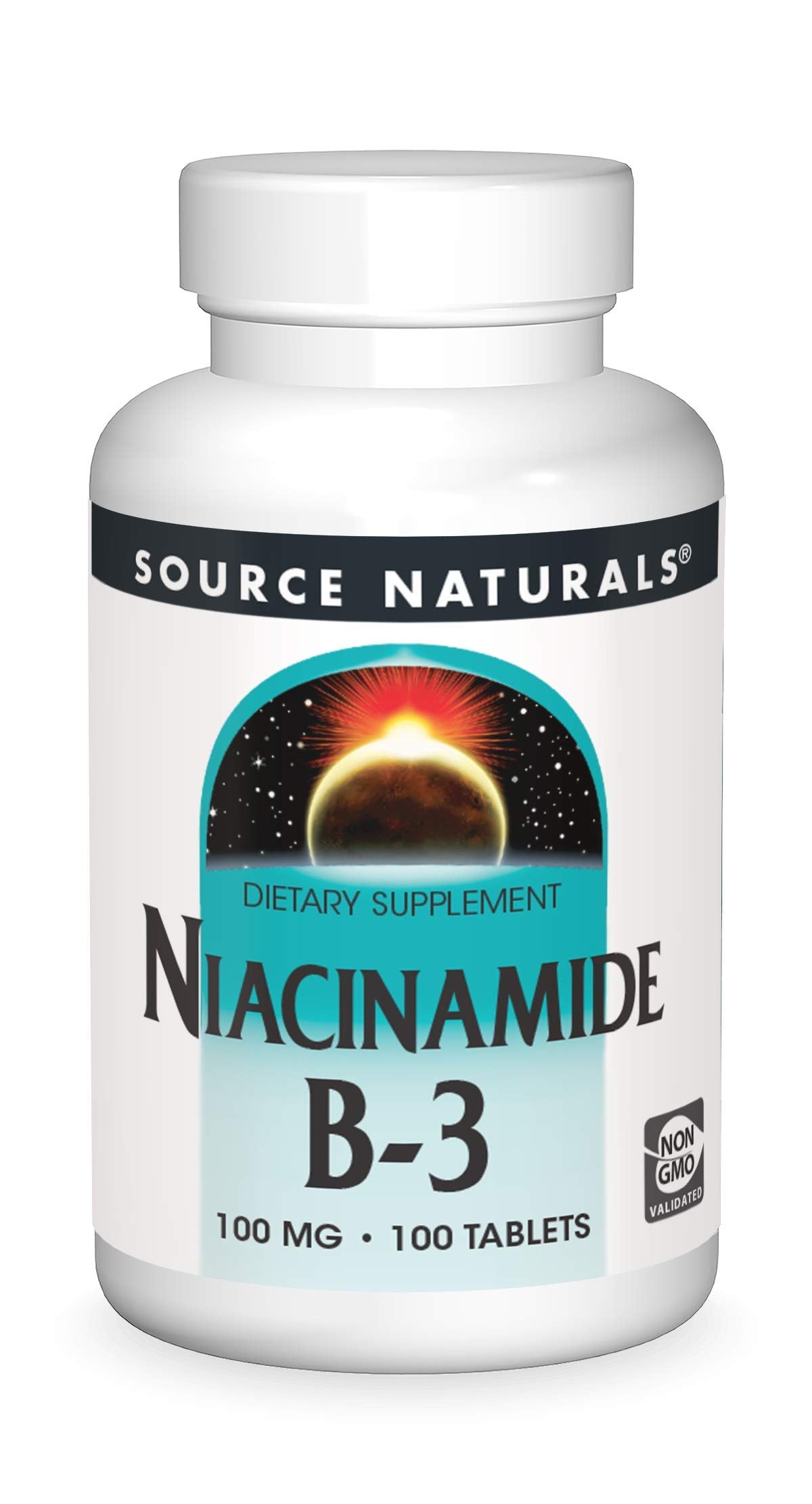 Source Naturals Niacinamide B-3 100 mg Dietary Supplement - 100 Tablets