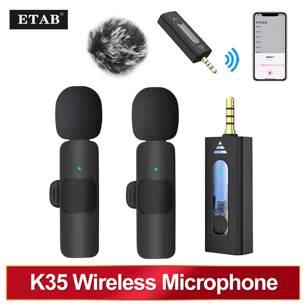 Wireless Lavalier Condenser Mic for Camera and Smartphone