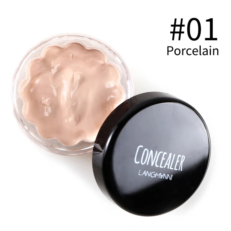 LANGMANNI Matte Liquid Foundation Cream  Face Makeup Base Full Coverage Dark Circles Acne Pores Contour Waterproof Make Up TSLM1