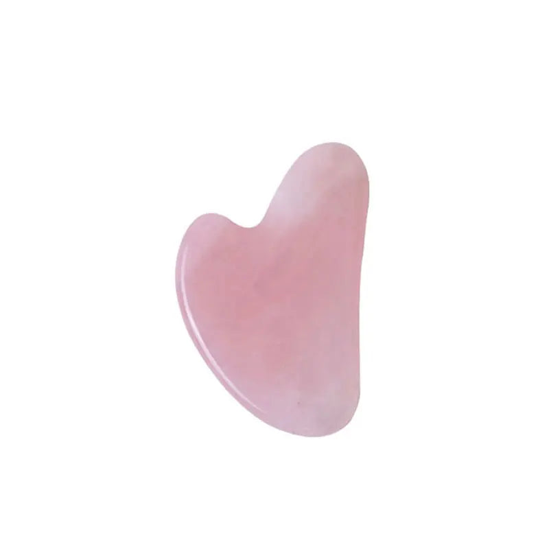 Rose Quartz Eternal Flower Jade Roller Gua Sha Set Gouache Scraper Face Massage Natural Stone Facial Roller Jade Massager
