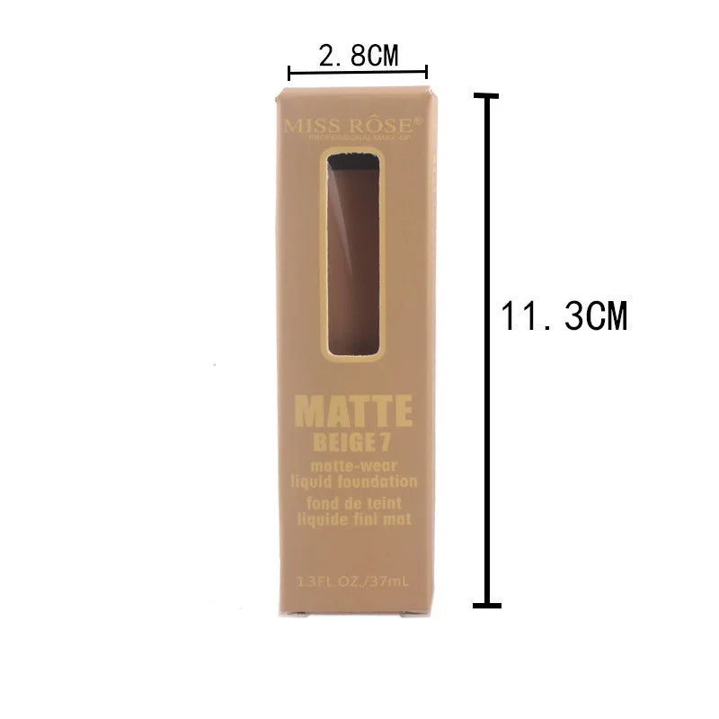 Hot Selling 37ml Waterproof and Moisturizing Matte Makeup Foundation Repair Cream Foundation Concealer Cosmetic Gift for Women
