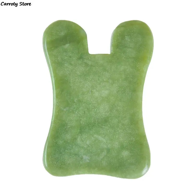 2 In 1 Green Roller And Gua Sha Tools Set By Natural Jade Scraper Massager With Stones For Face Neck Back And Jawline Hand Tools