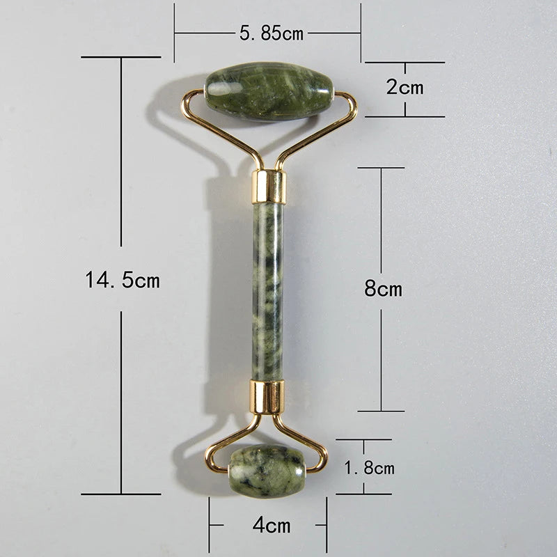 1PC Natural Jade Roller Massager Face Microniddle Roller Facial Skin Care SPA Acupuncture Massage Beauty Tool Dropshipping
