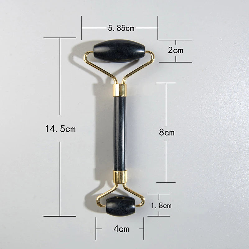 1PC Natural Jade Roller Massager Face Microniddle Roller Facial Skin Care SPA Acupuncture Massage Beauty Tool Dropshipping
