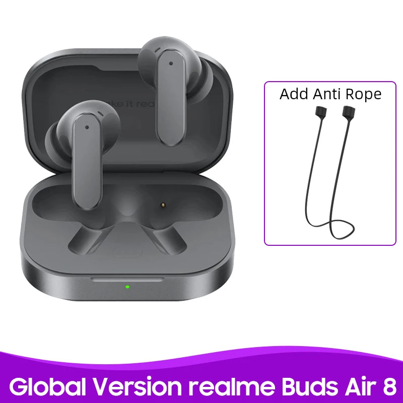 realme Buds Air 8 55dB Ultra Depth Noise Cancellation Global Version True Wireless Earphone Bluetooth 5.4 Earbuds LHDC 5.0 IP55