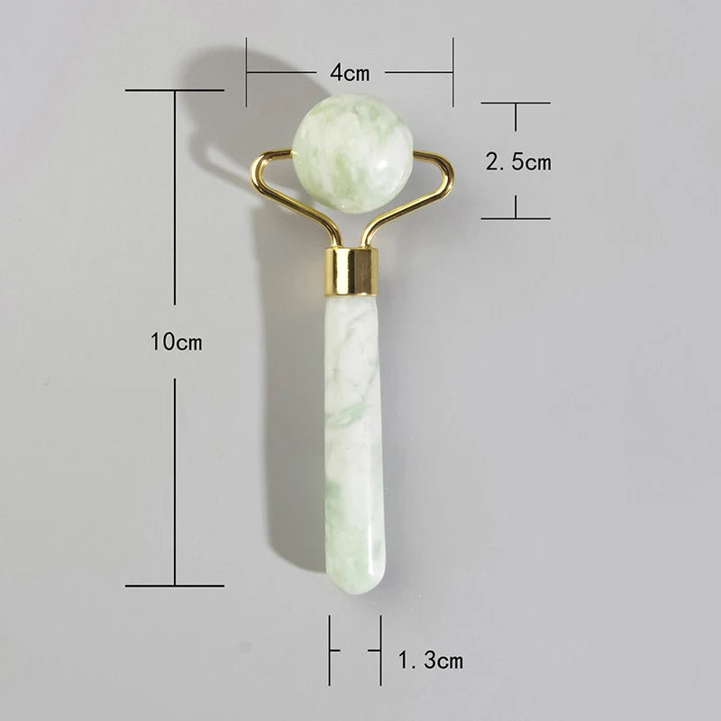 1PC Natural Jade Roller Massager Face Microniddle Roller Facial Skin Care SPA Acupuncture Massage Beauty Tool Dropshipping
