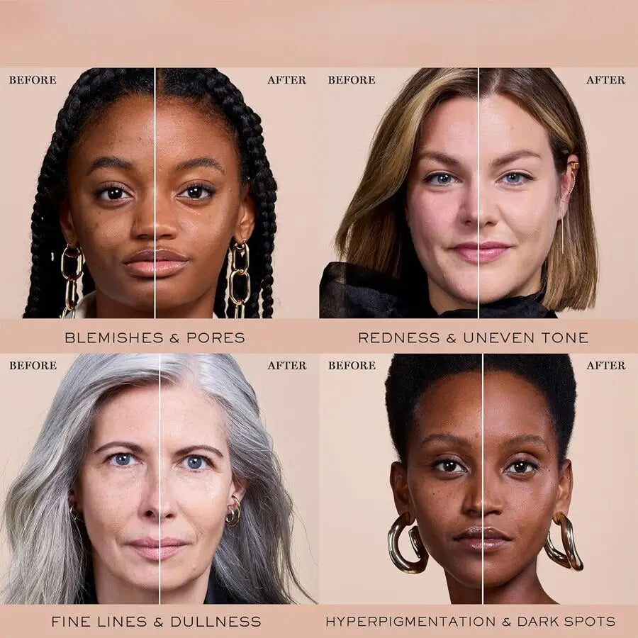 2025 Forever Bloom Inspired 4-In-1 Liquid Foundation Hydrating Medium Coverage with SPF50+, 30ml Korean Makeup