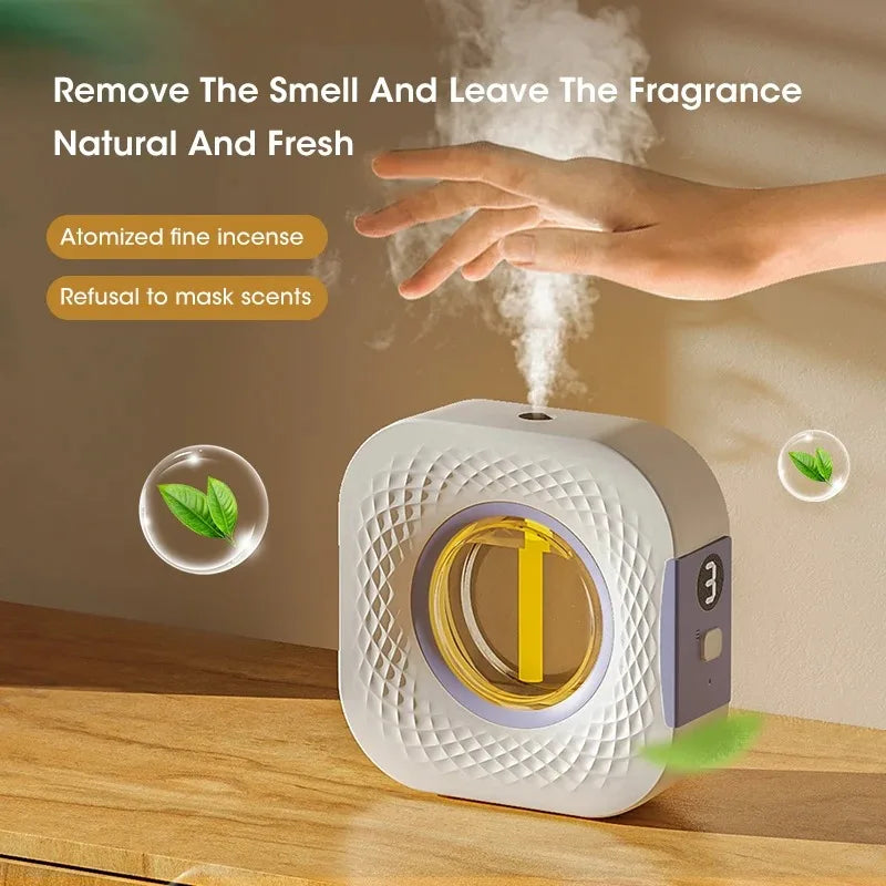 Mini Aromatherapy Machine Air Purifying Diffuser Fragrance Humidifier Machine Small Wall-mounted Air Purifier HiltonLavender Oil
