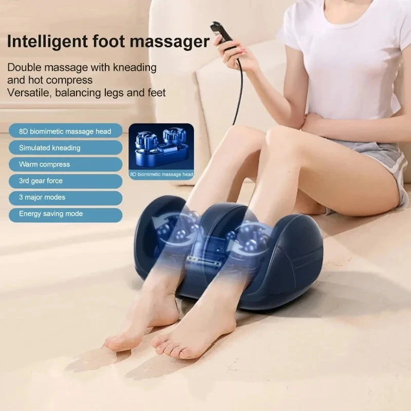 Large electric foot and leg massagers - Warm soles massage, comfortable foot massage device