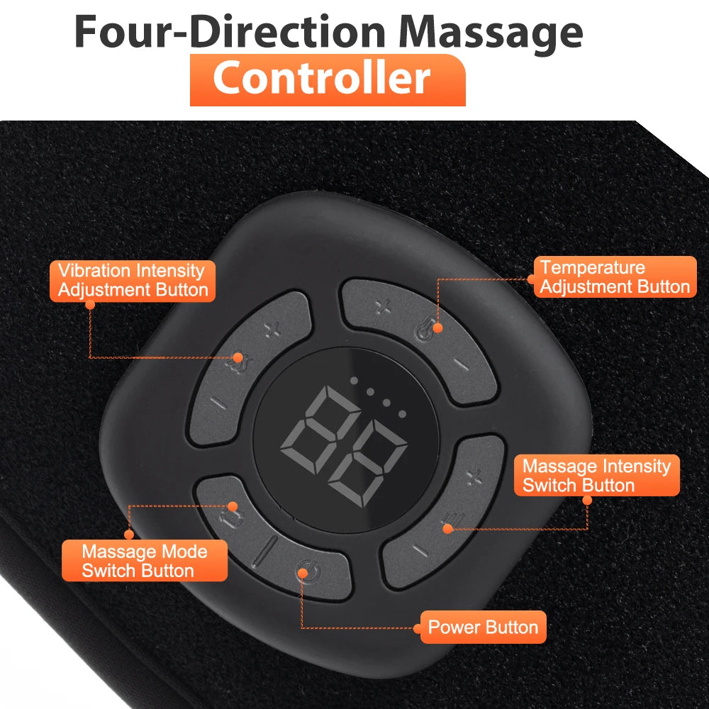 Wireless Electric Ankle Joint Support Massager Brace Vibration Heating Hot Compress Airbag 3 Modes Deep Foot Muscle Relaxation
