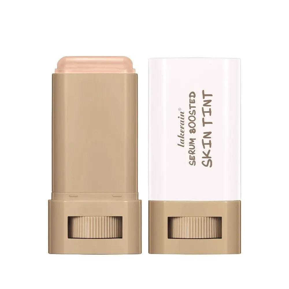 Smooth Plumper Skin Tint Foundation Stick Hight Coverage Boosted Skin Foundation Balm Moisturizing Serum Full Coverage
