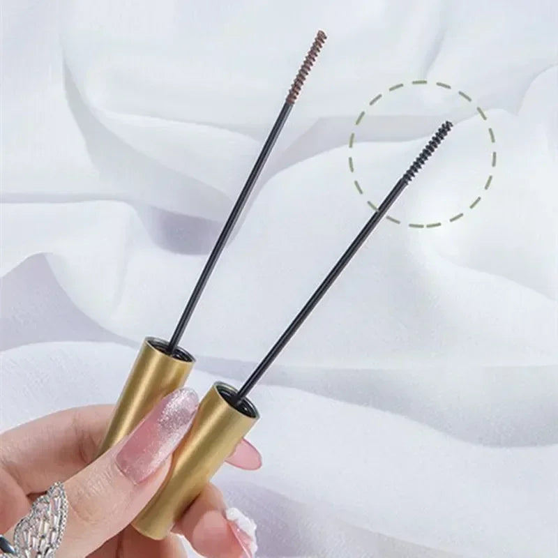 Eyelash Mascara Waterproof Non-smudge Brown Natural Curling Fine Brush Mascara Ultra-fine Mascara Curl Thick Lengthening