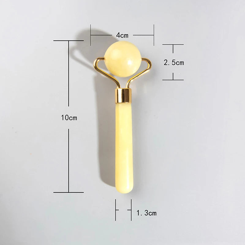 1PC Natural Jade Roller Massager Face Microniddle Roller Facial Skin Care SPA Acupuncture Massage Beauty Tool Dropshipping