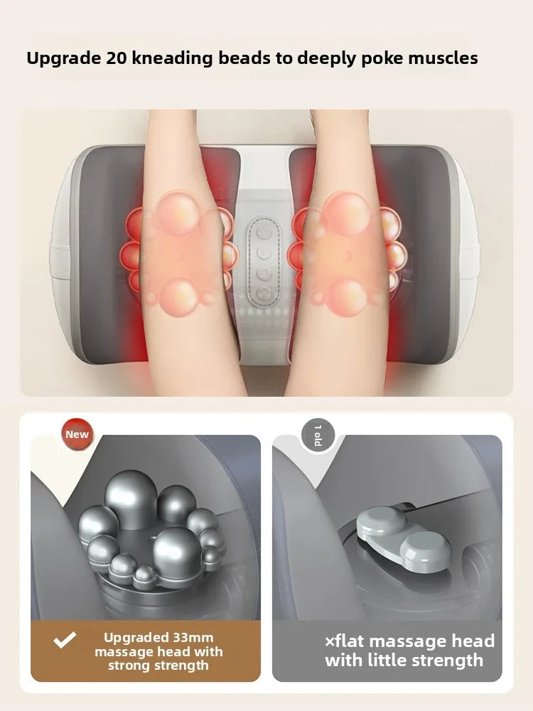 Ergonomic Electric Mini Foam Foot Massager Leg Calf Muscle Relax Circulation for Home Office Work Hot Compress Shiatsu Kneading