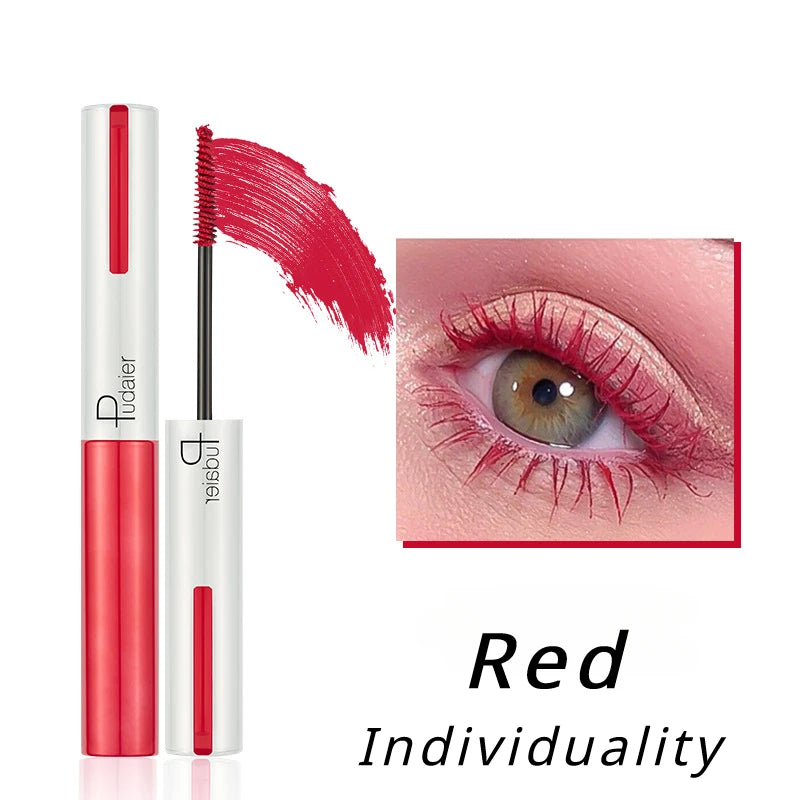 Fashion White Mascara Makeup 4D Silky Natural Long Lash Mascara Waterproof Mascara Extension Thick Lasting Curling Mascara Rimel