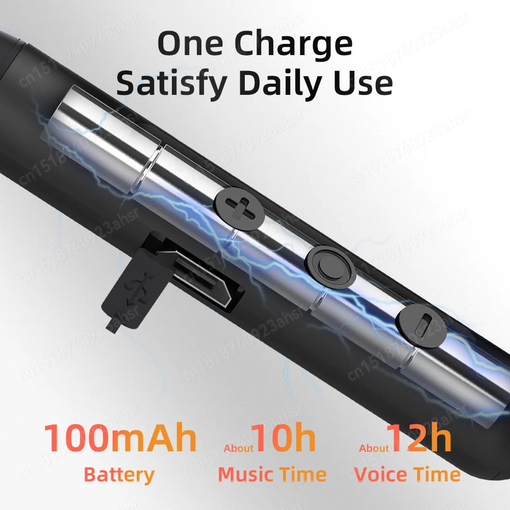 Neckband Wireless Headphones Bluetooth5.0 Stereo Earphones with Microphone Detachable Cable HiFi Bass Sports Running Earbuds