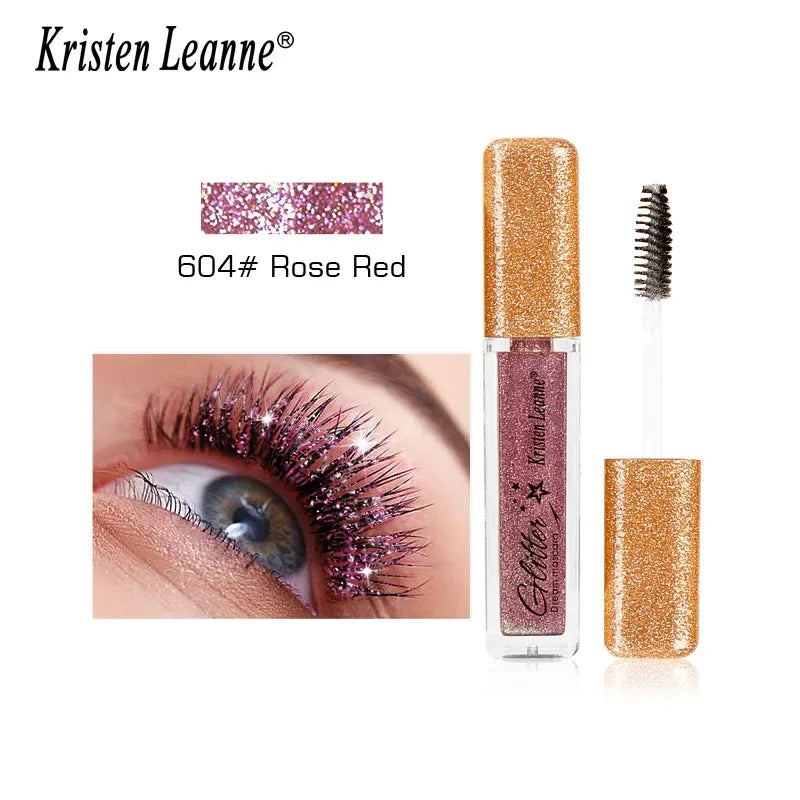 Silver Diamond Glitter Mascara Fast Dry Eyelashes Curls Extension Make-Up Waterproof Long-lasting Lengthens Eye Lash Mascara