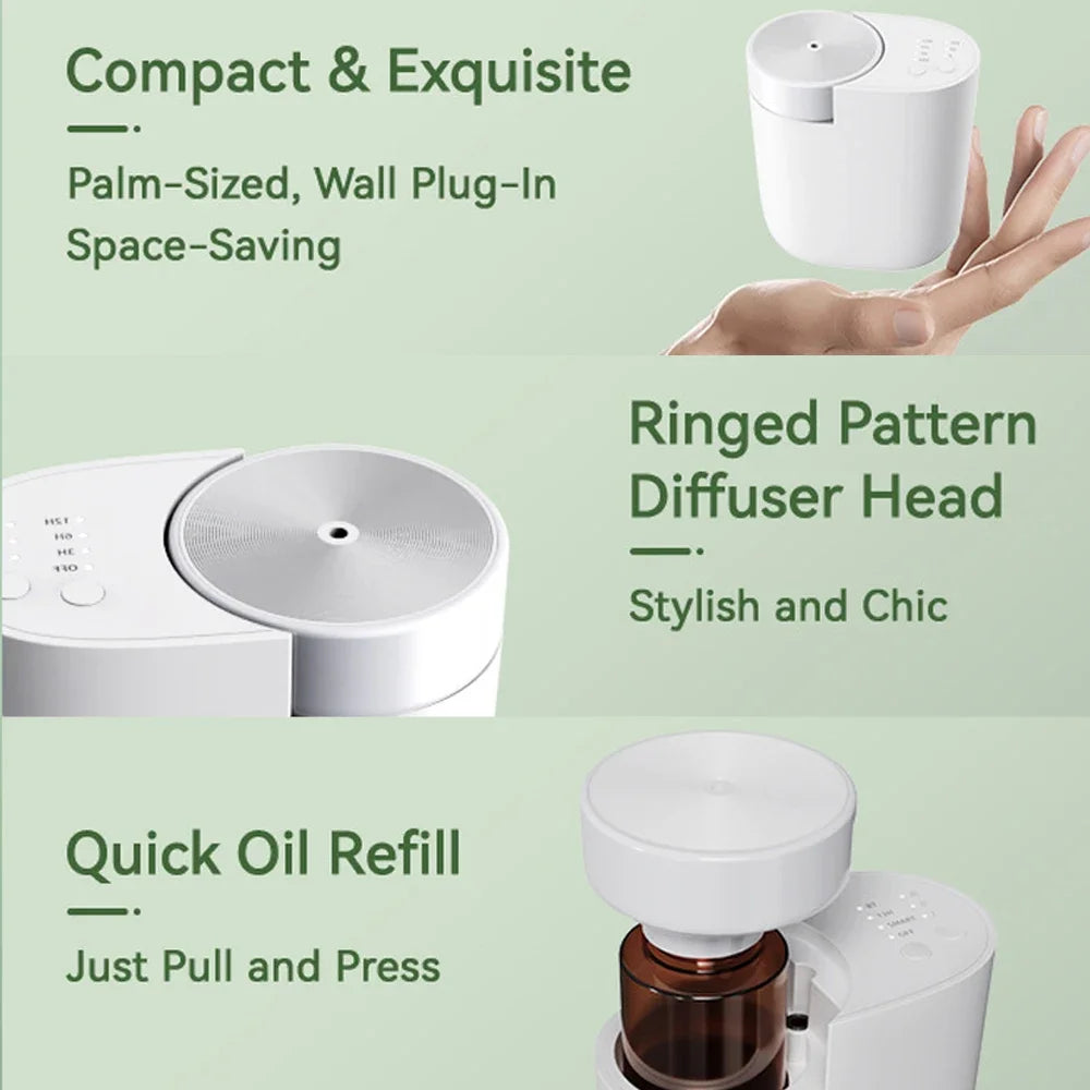 Plug-in Diffuser Waterless Scent Air Machine Bluetooth Control Smell Distributor Essential Oil Aroma Diffuser for Home,Office