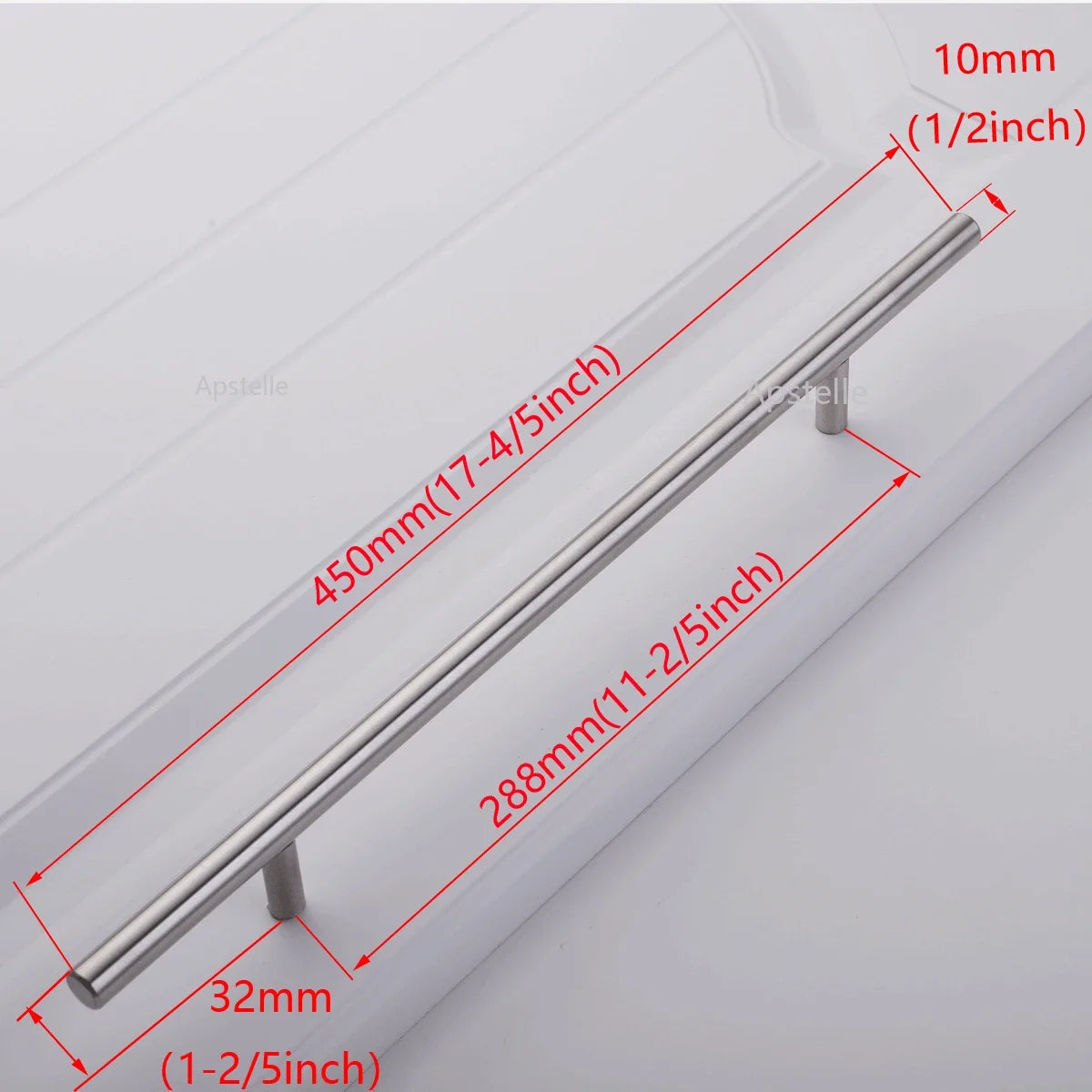 Apstelle Black Golden Cupboard Handle Brushed Stainless Steel Kitchen Cabinet Door Knob Furniture Drawer Pulls Bar Handle