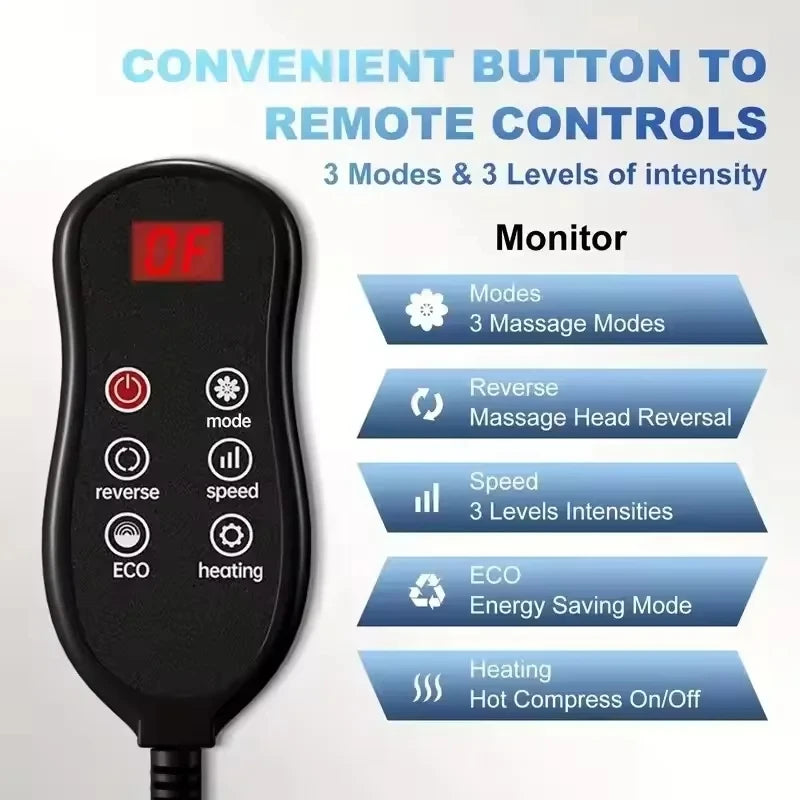 Large electric foot and leg massagers - Warm soles massage, comfortable foot massage device