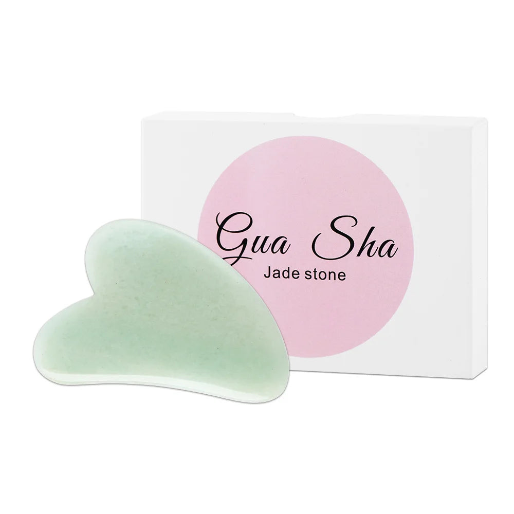 Natural Stone GuaSha Jade Facial Beauty Scraping Massage Tools Firm Skin Care Face Gua Sha SPA Physical Therapy Gue Che Roller