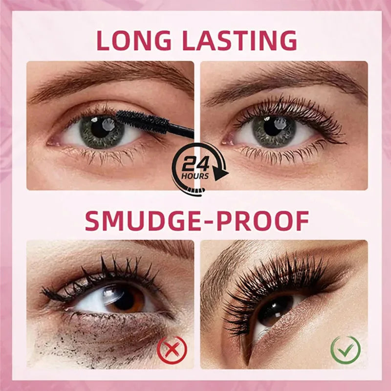4D Mascara Makeup Lengthening Eyelash Extension Women Waterproof Fast Dry Long-wearing Lasting Mascara Big Eye Cosmetic