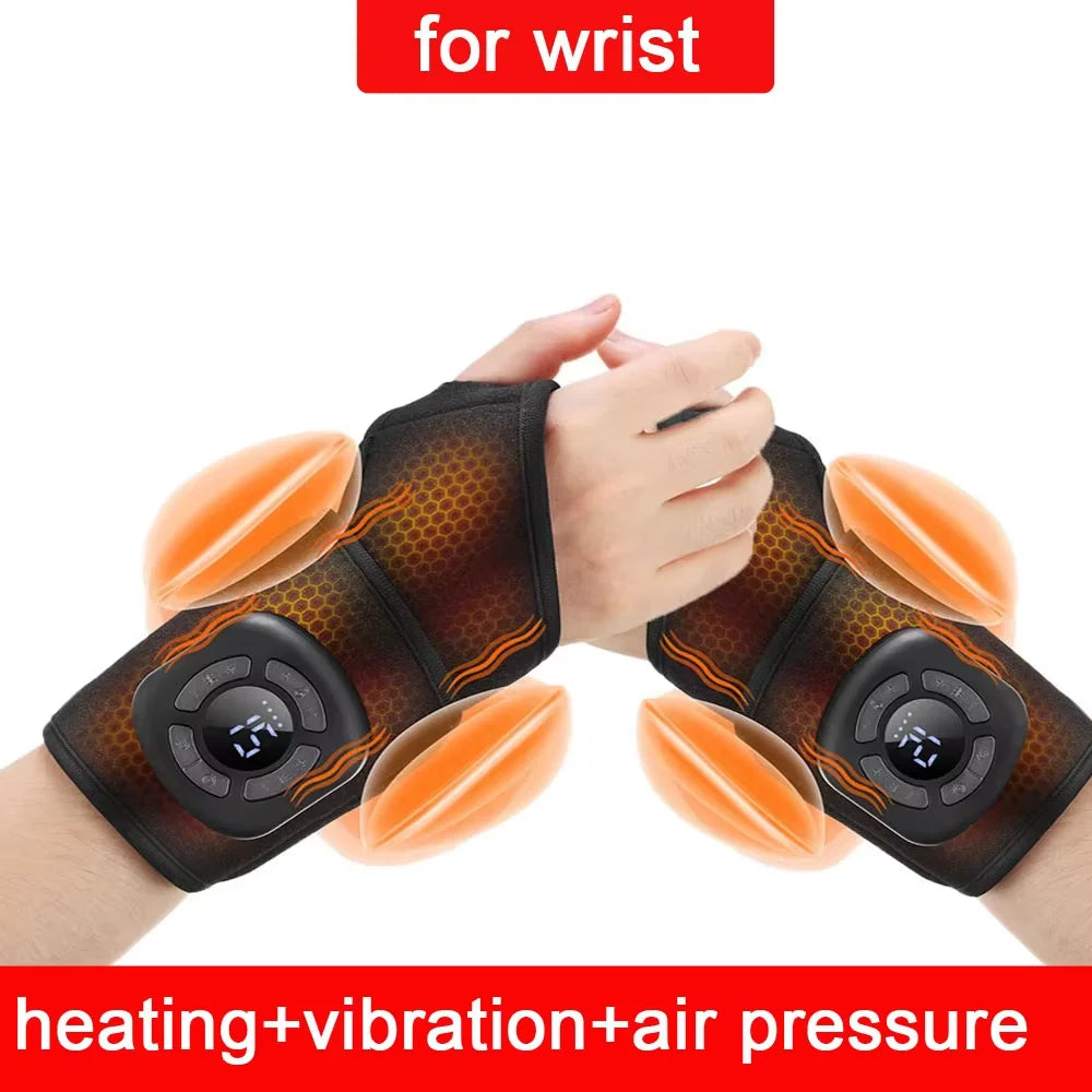 Wireless Electric Ankle Joint Support Massager Brace Vibration Heating Hot Compress Airbag 3 Modes Deep Foot Muscle Relaxation