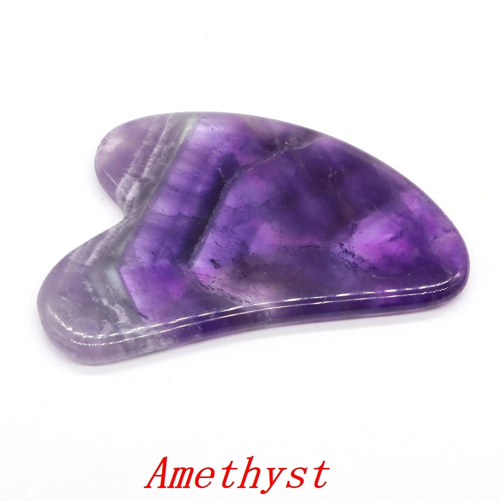 GuaSha Jade Facial Beauty Scraping Massage Tools Firm Skin Care Face Gua Sha SPA Physical Therapy Gue Che Roller Natural Stone