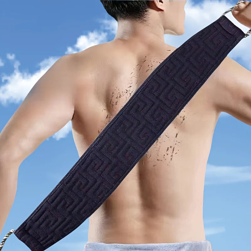 Long handled exfoliating back scrub towel - durable with rough texture, deep cleansing and refreshing skin during showering