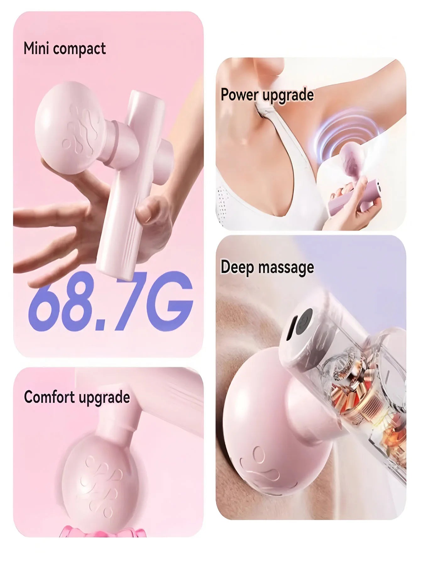 2026 Mini Massage Gun Fascia Machine Muscle Relaxation Vibrating Gun Portable Rod Massage  Neck Body Fascia Gun rechargeable
