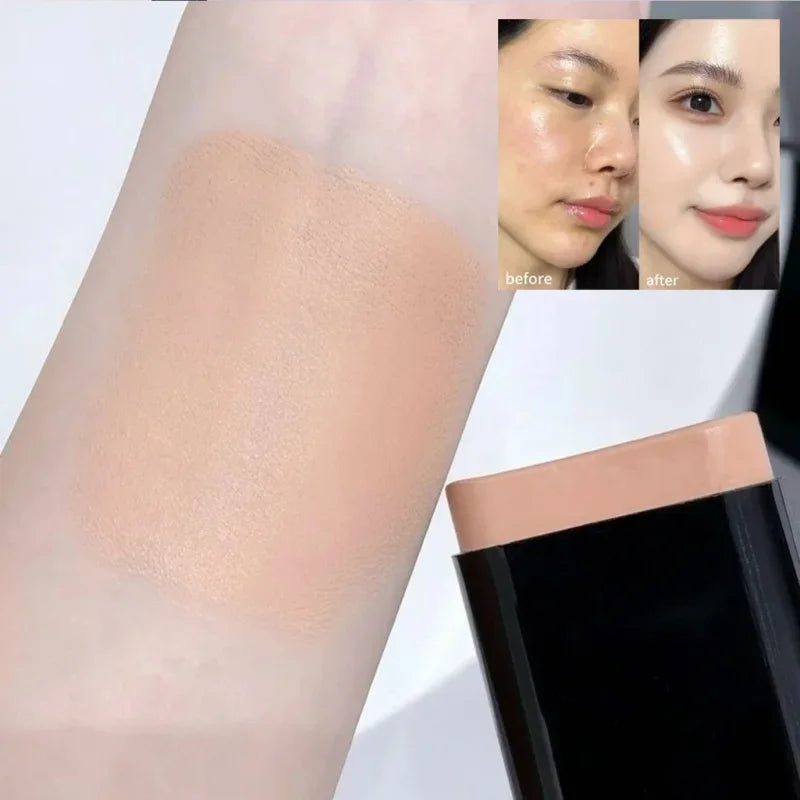 Matte Foundation Cream Stick Waterproof Long Lasting Oil-control Cover Acne Face Smooth Makeup Base Water Light Concealer Cream